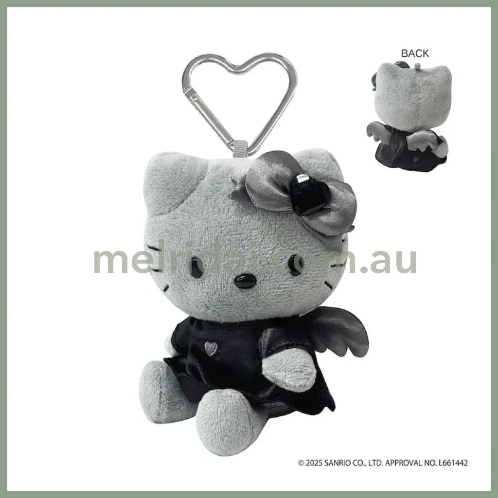 SANRIO | Hello Kitty Plush Keychain Bag Charm Mascot Holder 107×110×75mm (Grey Angel)