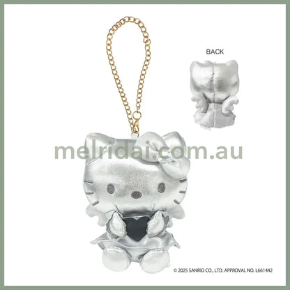 SANRIO | Hello Kitty Plush Keychain Bag Charm Mascot Holder 88x67x62mm (Grey Angel)