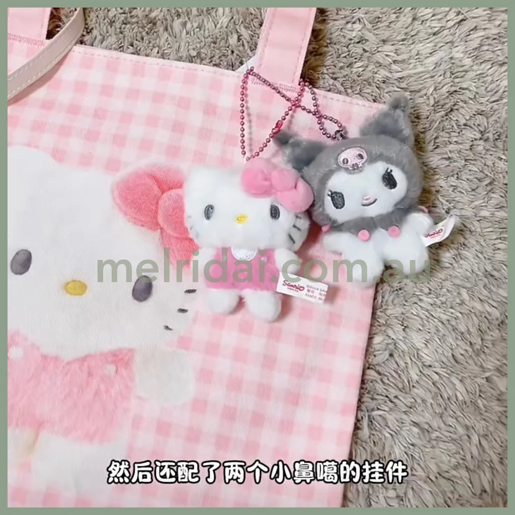 Sanrio | Hello Kitty Plush Keychain/Mascot Badge 8×8.5×4Cm (Pitatto Friends Photo)