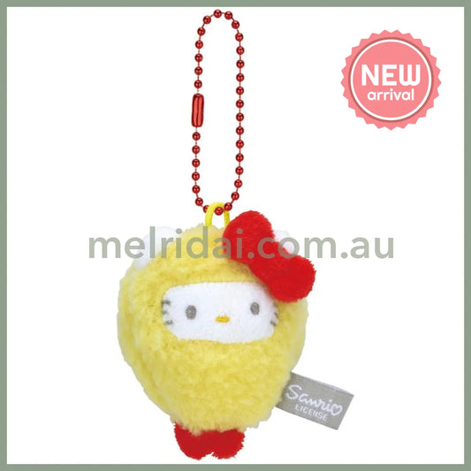 SANRIO | Hello Kitty Plush Keychain Mascot Holder 60 x 70 x 30mm (Food Fried Shrimp)