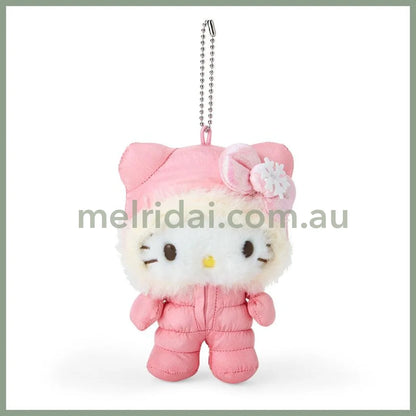 Sanrio | Hello Kitty Plush Keychain Mascot Holder 9.5×7.5×12.5Cm (Fuwapuku Winter)