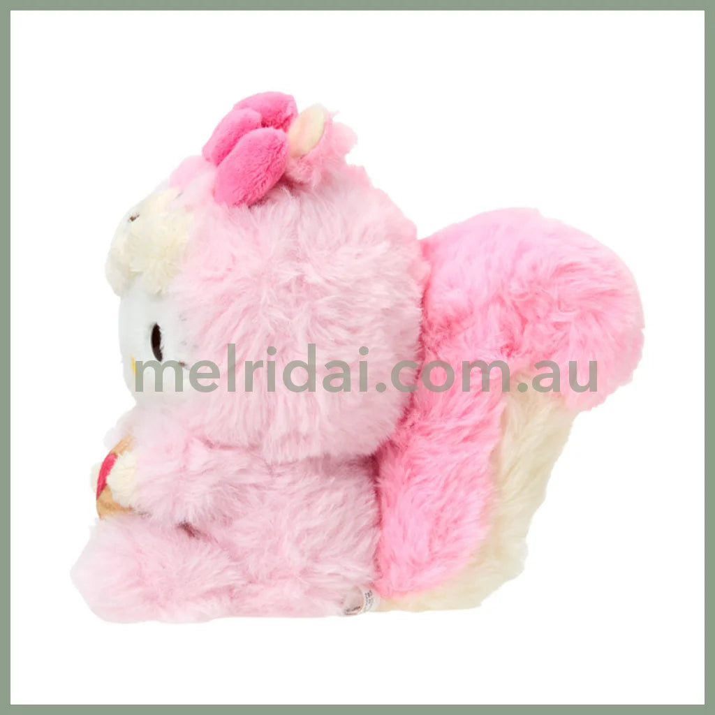 SANRIO | Hello Kitty Plush Keychain Mascot Holder Bag Charm 135×135×150mm (Fluffy Squirrel)