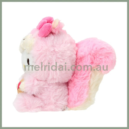 SANRIO | Hello Kitty Plush Keychain Mascot Holder Bag Charm 135×135×150mm (Fluffy Squirrel)