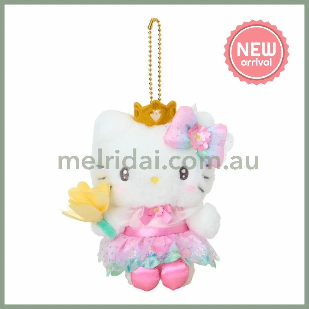 SANRIO | Hello Kitty Plush Keychain Mascot Holder Bag Charm W11 x H15 x D7.5 cm (Everyone Is The Star! Doki Doki Design)