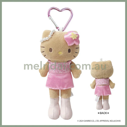【Limit 1/Customer】Sanrio | Hello Kitty Plush Keychain Style Up H147Ｘw70Mmｘd42Mm (Pink Leopard)