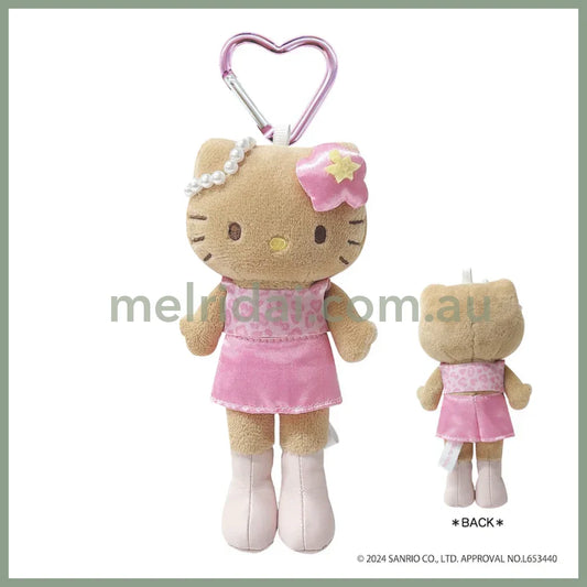 【Limit 1/Customer】Sanrio | Hello Kitty Plush Keychain Style Up H147Ｘw70Mmｘd42Mm (Pink Leopard)
