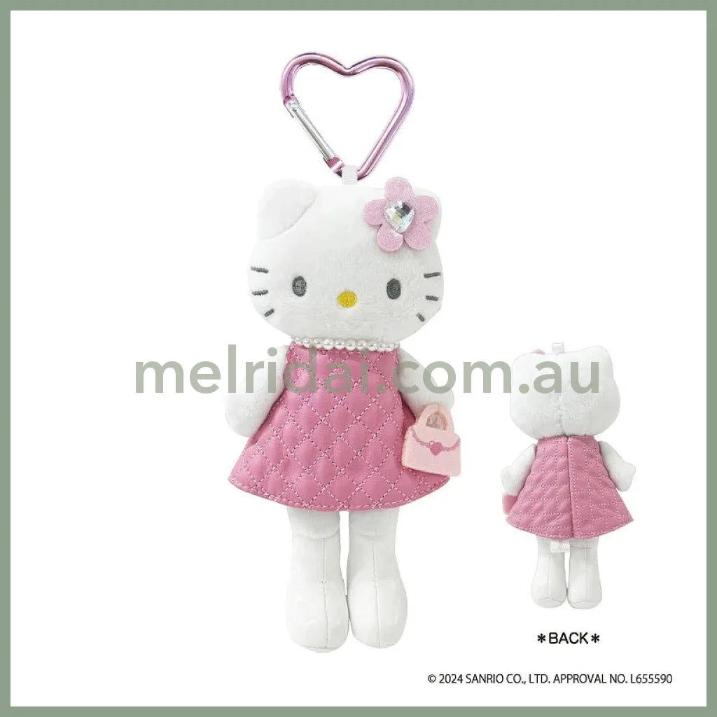 SANRIO | Hello Kitty Plush Keychain Style Up H147ＸW70mmＸD42mm (Pink Quilt Ver.)