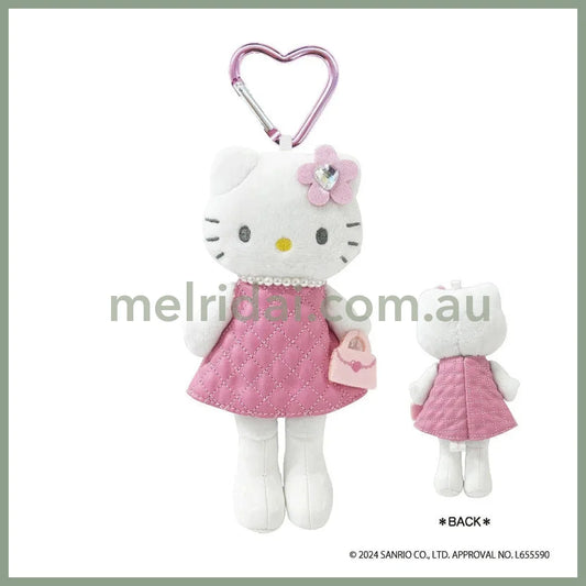 SANRIO | Hello Kitty Plush Keychain Style Up H147ＸW70mmＸD42mm (Pink Quilt Ver.)