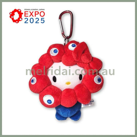 SANRIO | Hello Kitty Plush Keychain With Carabiner 140×120×90 mm (EXPO2025 Myaku-Myaku)