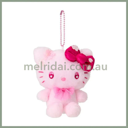 SANRIO | Hello Kitty Plush Mascot Holder Keychain 12.3×9×14.5cm (Sakura 2025)