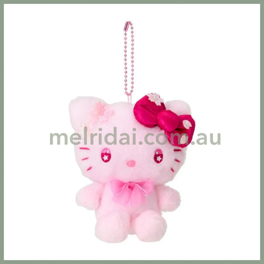 SANRIO | Hello Kitty Plush Mascot Holder Keychain 12.3×9×14.5cm (Sakura 2025)