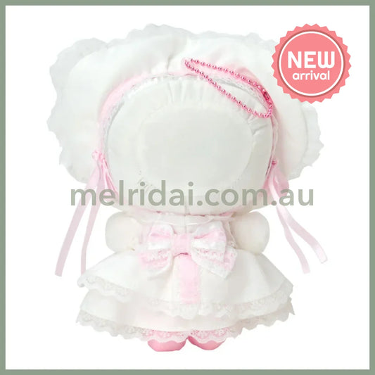 SANRIO | Hello Kitty Plush Mascot Holder Keychain Bag Charm 125×80×150mm (White Frill Design)