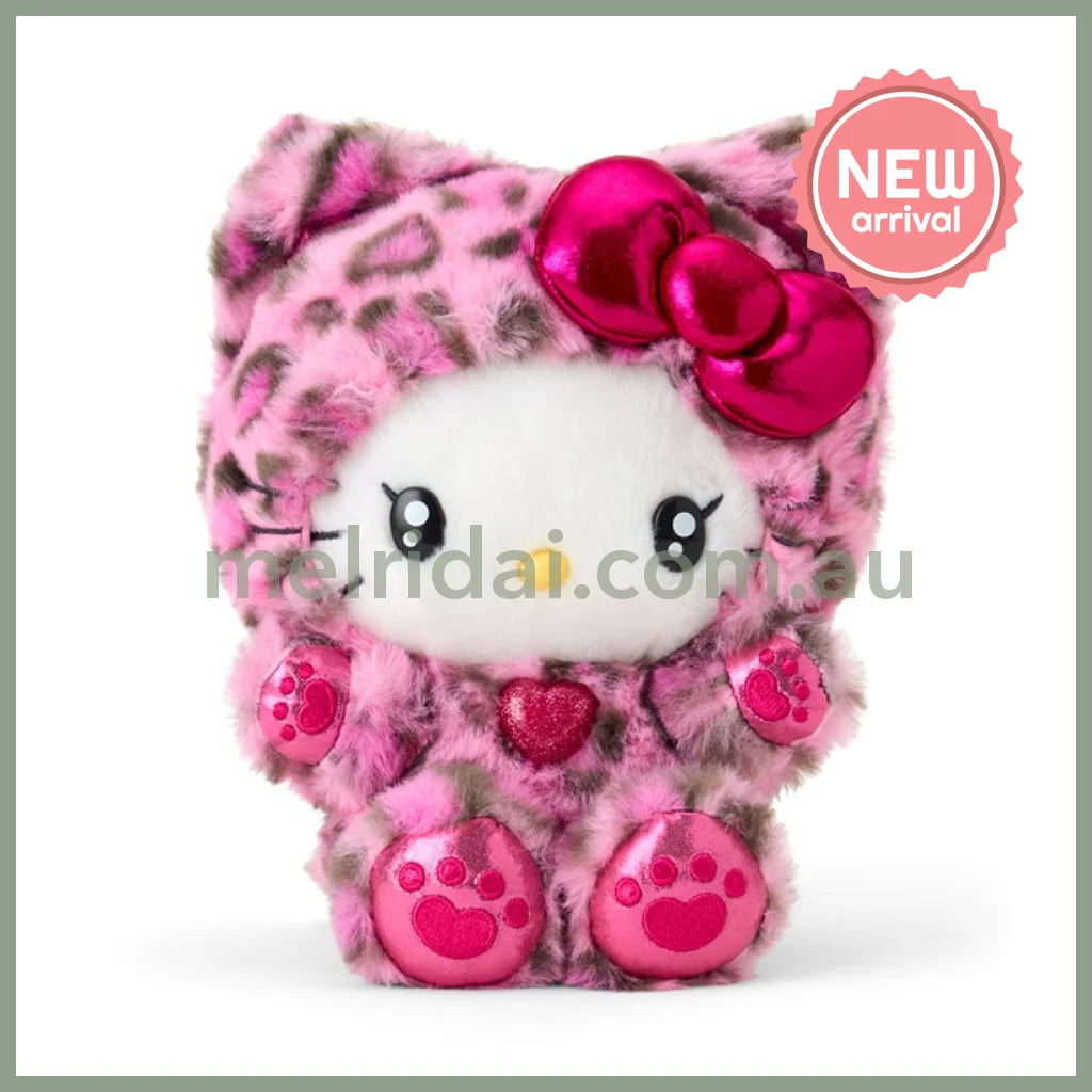 SANRIO | Hello Kitty Plush Toy Plush Doll 140×160×200mm (Leopard Gal Cat)