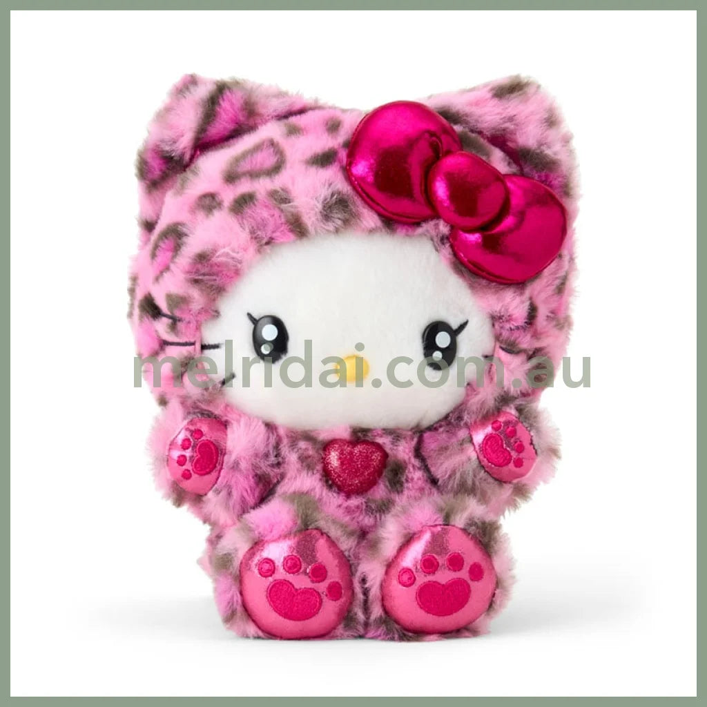 SANRIO | Hello Kitty Plush Toy Plush Doll 140×160×200mm (Leopard Gal Cat)