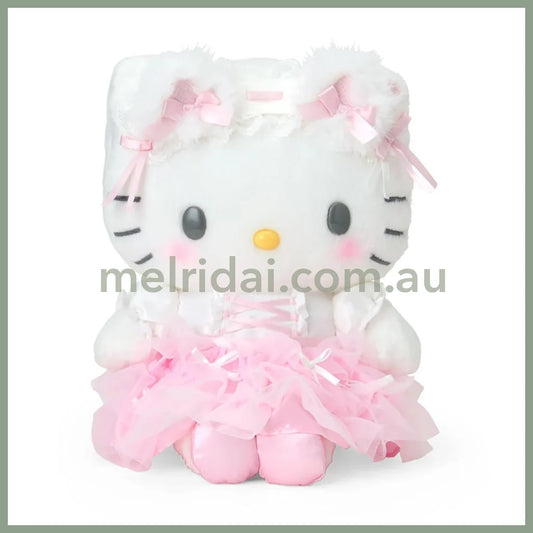 SANRIO | Hello Kitty Plush Toy Doll 25.1 x 17.4 x 11.1cm (White Cat Ballerina)