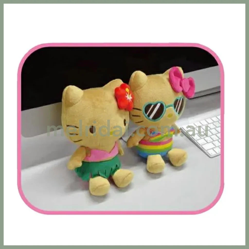 SANRIO | Hello Kitty Plush Toy Plush Doll H190×W140×D95mm (Tan Swimsuit Party Sunglasses)