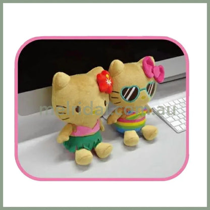 SANRIO | Hello Kitty Plush Toy Plush Doll H190×W140×D95mm (Tan Swimsuit Party Sunglasses)