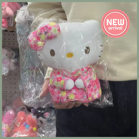 SANRIO | Hello Kitty Plush Toy Plush Doll W14.5×D8.5×H19.5cm (Kimono - Pink)