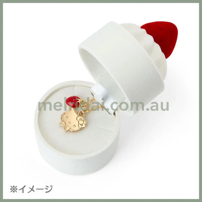 Sanrio | Hello Kitty Plush Toy W22×D10×H17Cm & Necklace 46Cm Gift Set (Shortcake)