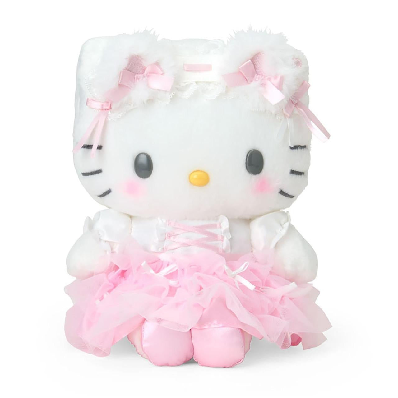 SANRIO | Hello Kitty Plush Toy Doll 25.1 x 17.4 x 11.1cm (White Cat Ballerina)