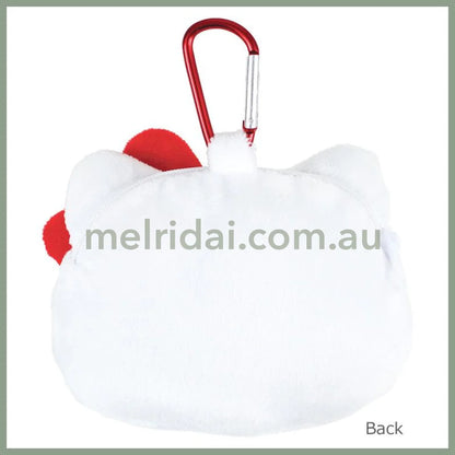 SANRIO | Hello Kitty Plush Mascot With Carabiner Mini Purse/Pouch 6.6 x 12.6 x 10.1cm