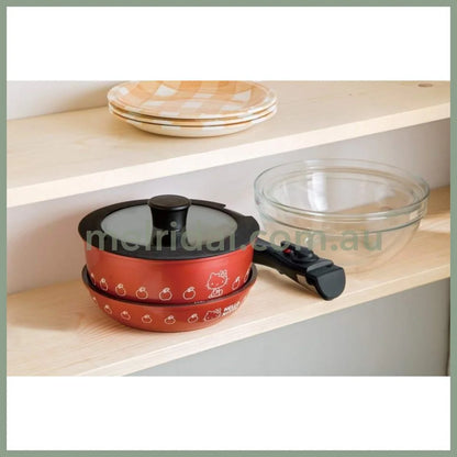 Sanrio | Hello Kitty Pot Frying Pan Lid Removable Handle Set 日本三丽鸥