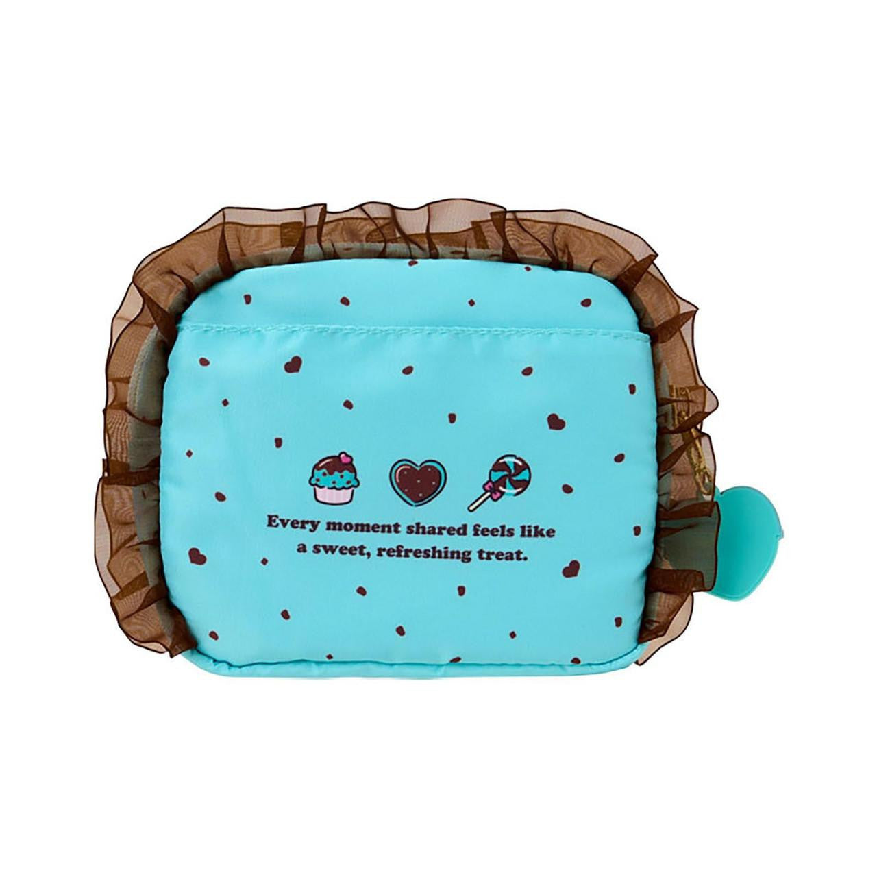 SANRIO | Hello Kitty Pouch 19.4 x 14.0 x 5.2cm (Choco Mint Series)