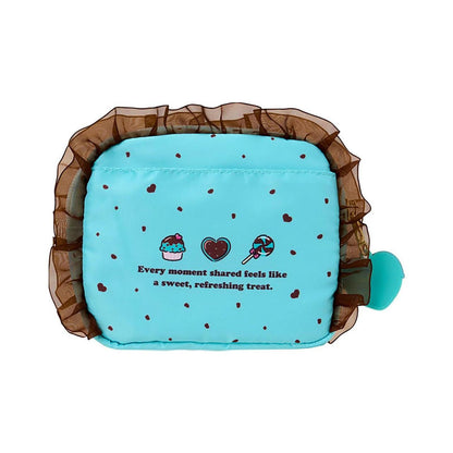 SANRIO | Hello Kitty Pouch 19.4 x 14.0 x 5.2cm (Choco Mint Series)