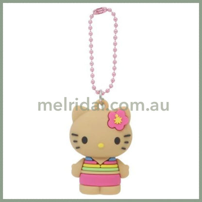 SANRIO | Hello Kitty PVC Mascot Keychain 45×30×25mm (Y2K Tan Pink)