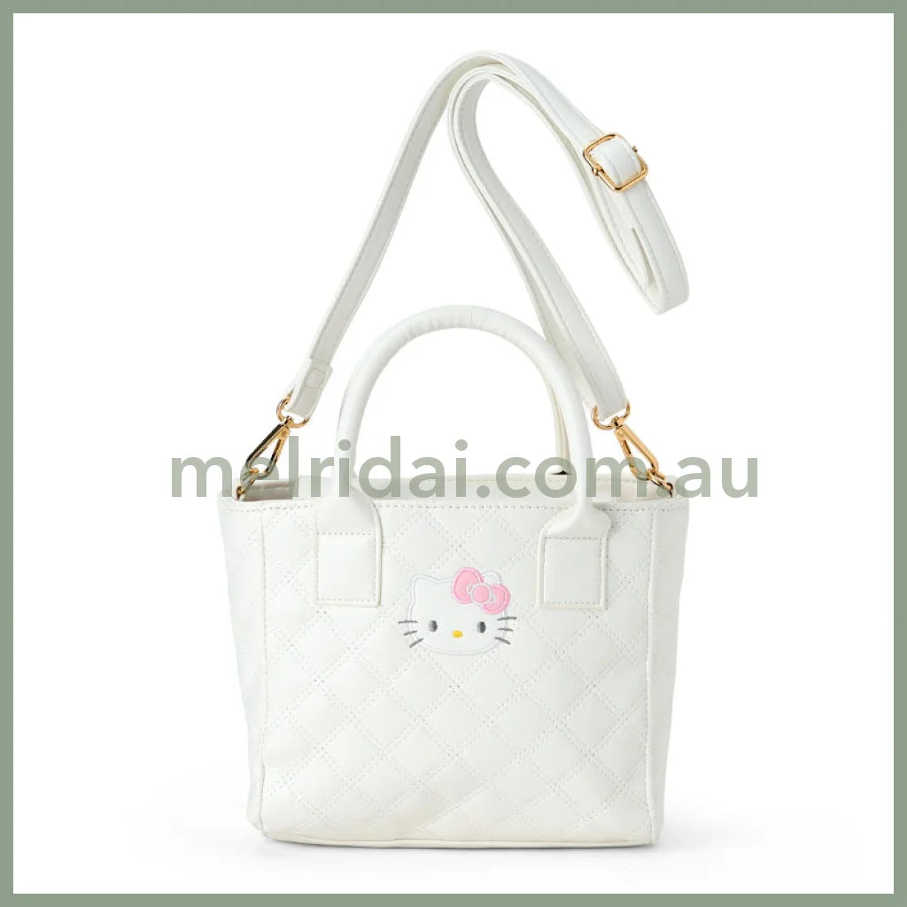 Sanrio | Hello Kitty Quilted 2-Way Mini Tote Bag Handbag Crossbody 20×8×18Cm