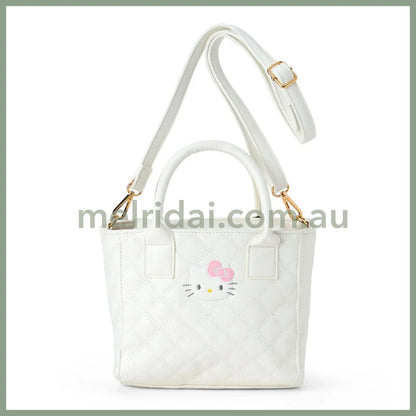Sanrio | Hello Kitty Quilted 2-Way Mini Tote Bag Handbag Crossbody 20×8×18Cm
