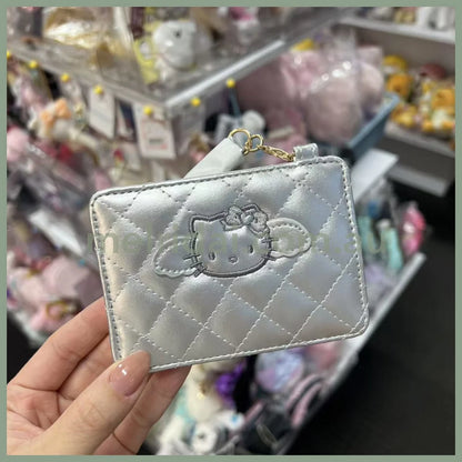 SANRIO | Hello Kitty Quilted Pass Case 105×150×40mm (Grey Angel)