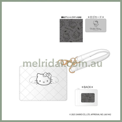 SANRIO | Hello Kitty Quilted Pass Case 105×150×40mm (Grey Angel)