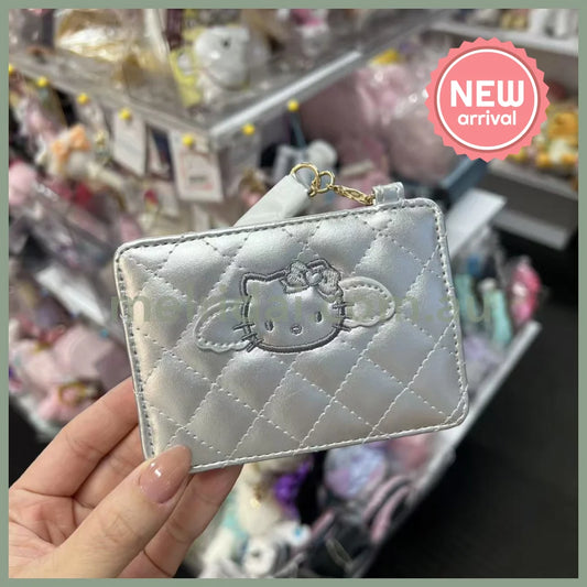SANRIO | Hello Kitty Quilted Pass Case 105×150×40mm (Grey Angel)