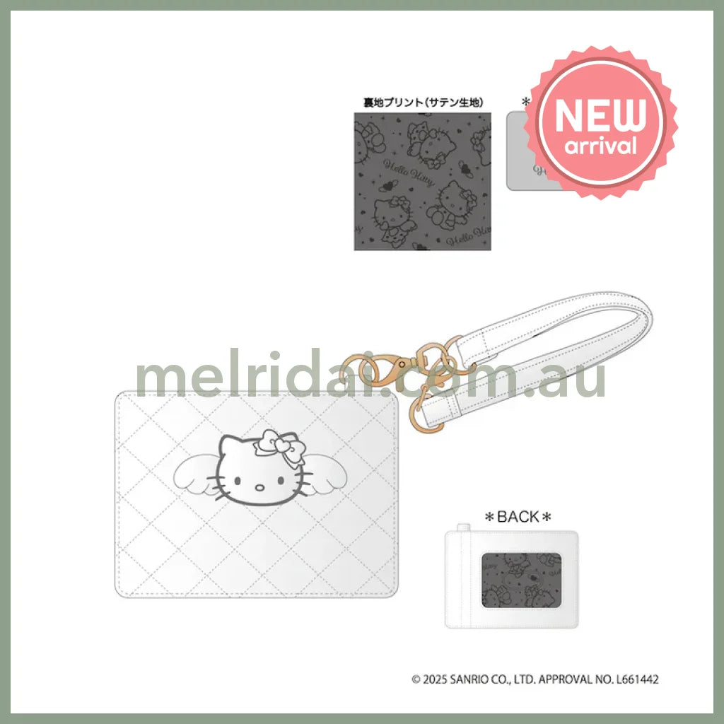 SANRIO | Hello Kitty Quilted Pass Case 105×150×40mm (Grey Angel)