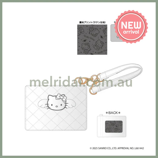 SANRIO | Hello Kitty Quilted Pass Case 105×150×40mm (Grey Angel)