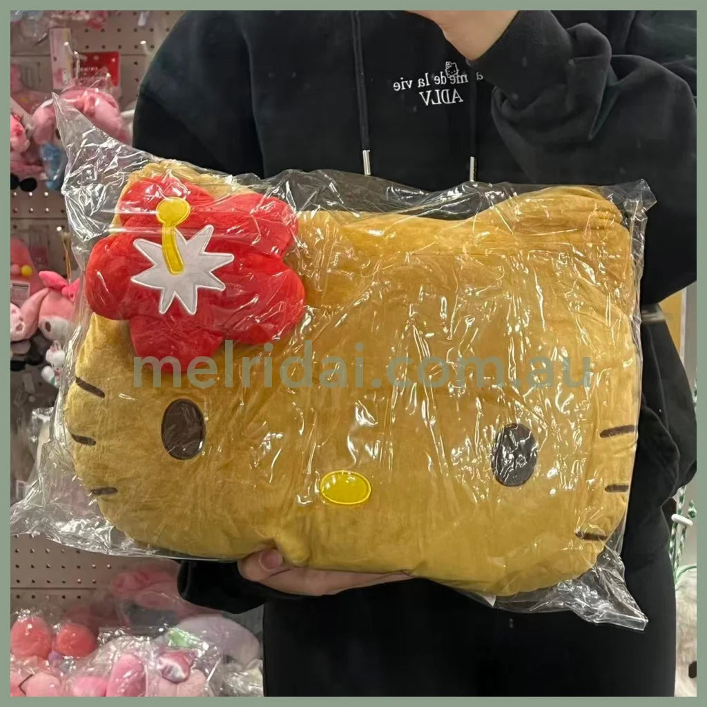 SANRIO | Hello Kitty Red Die cut Cushion Plush 430×330×110mm (Tan Swimsuit Party)
