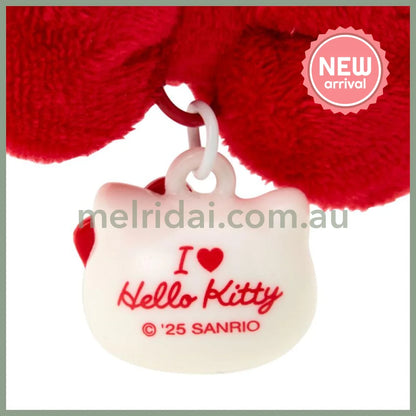 SANRIO | Hello Kitty Red Swaying Ribbon Charm Keychain 65×30×45mm (I Love Hello Kitty)