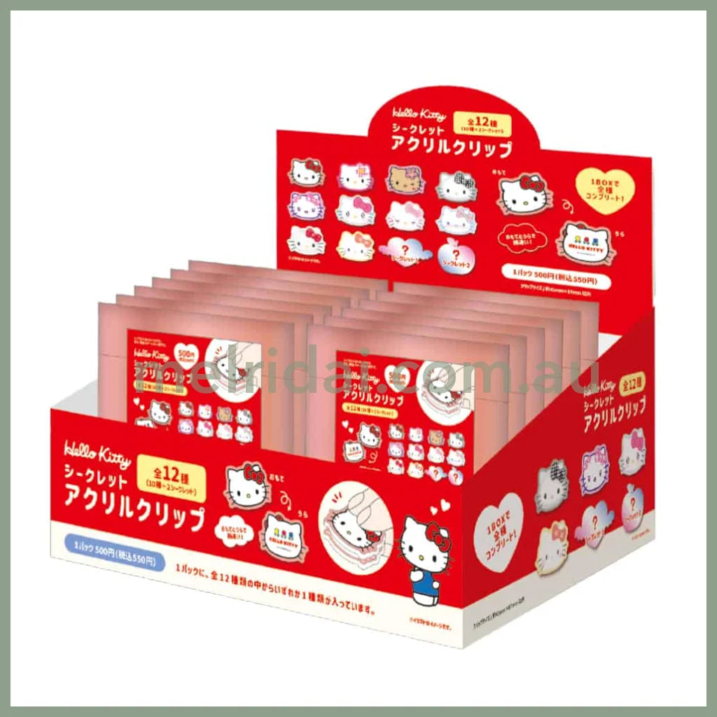 SANRIO | Hello Kitty Secret Acrylic Clip Face Blind Box 67×37×20mm