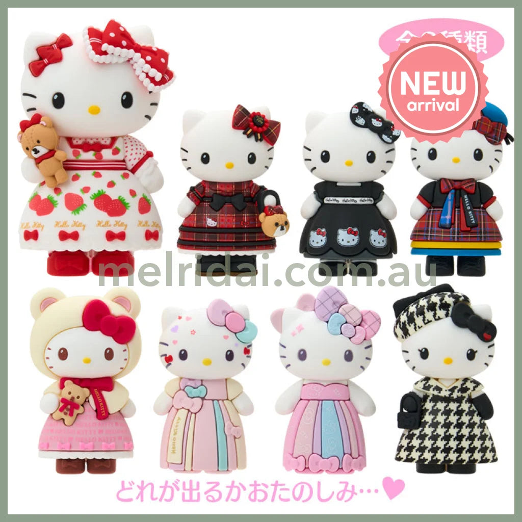 SANRIO | Hello Kitty Secret Birthday Doll Mini Figure Blind Box 46×35×72mm (Monochrome Girly Twin Coordinate)