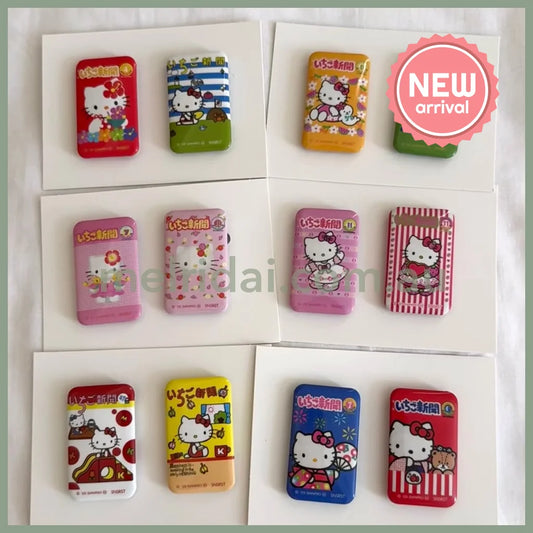 SANRIO | Hello Kitty Secret Can Badge 2 Set Blind Box A 30×8×48mm (Strawberry Newspaper 50th Anniversary)