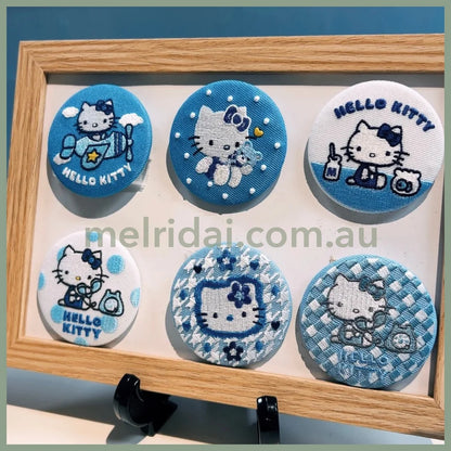 Sanrio | Hello Kitty Secret Embroidered Badge (Sky Blue)