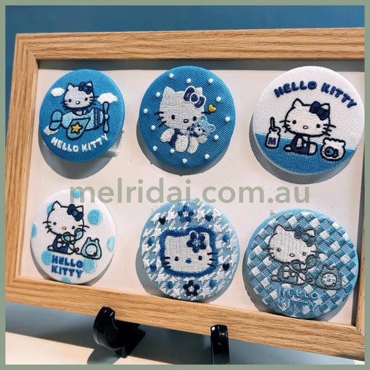 Sanrio | Hello Kitty Secret Embroidered Badge (Sky Blue)