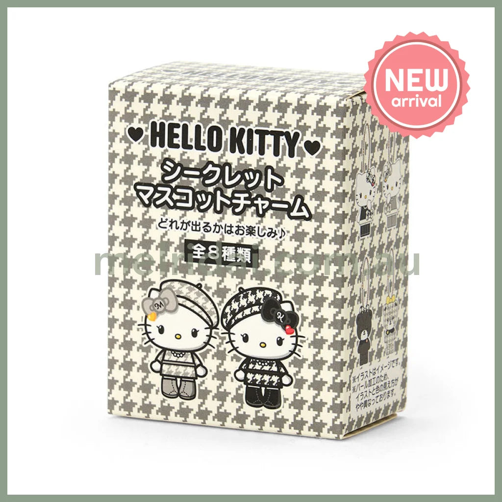 SANRIO | Hello Kitty Secret Mascot Charm Keychain Blind Box 28×28×46mm (Monochrome Girly Twin Coordinate)