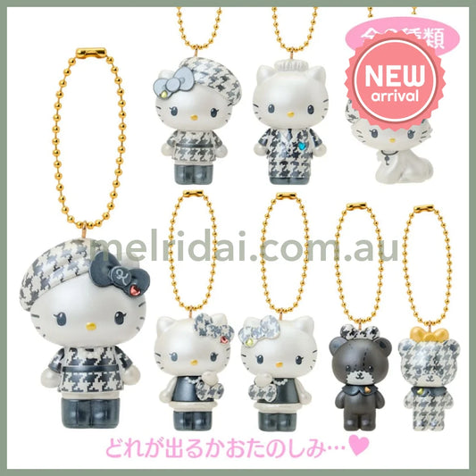 SANRIO | Hello Kitty Secret Mascot Charm Keychain Blind Box 28×28×46mm (Monochrome Girly Twin Coordinate)