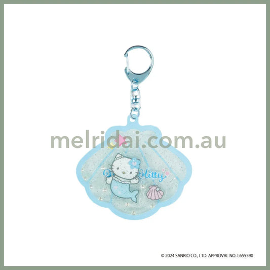 SANRIO | Hello Kitty Shaka Shaka Acrylic Keychain H54 x W64 x D7mm (Mermaid - Blue)