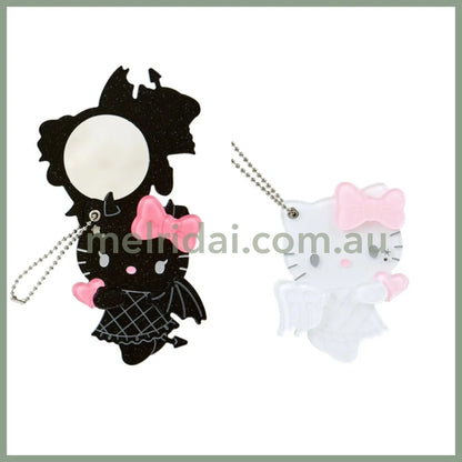 Sanrio | Hello Kitty Slide Mirror Keychain 8.6 X 6.0 1.0Cm (Angel Little Devil Design)
