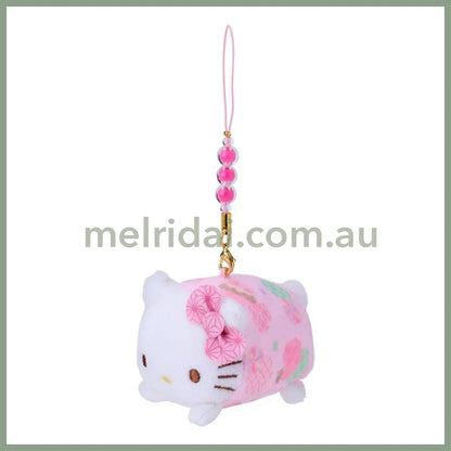 SANRIO | Hello Kitty Smartphone Strap Plush Mascot 7.5 x 5.3 x 4.7cm (Nagomi Pastel)