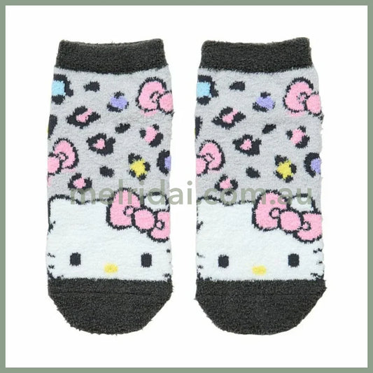 SANRIO | Hello Kitty Socks Mokomoko Fluffy 23-25cm (Leopard)