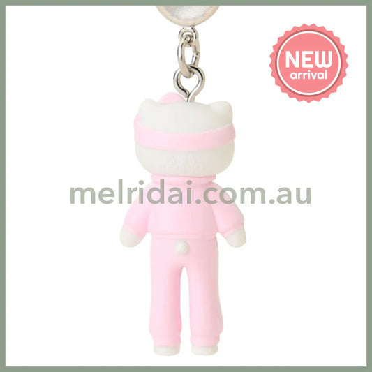 SANRIO | Hello Kitty Sporty Style Pink Strap Phone Charm 26×12×40mm (Sanrio Closet Collection)